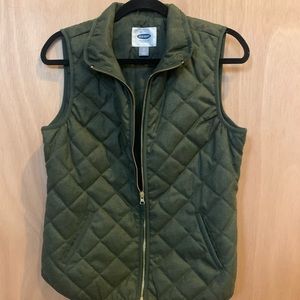 Green fall vest